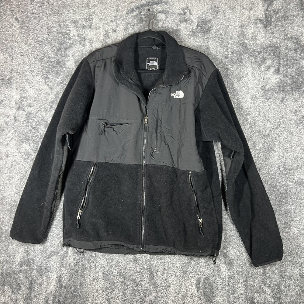 The North Face Jacket Mens Large Black Fleece Full Zip Outdoor Windbreaker